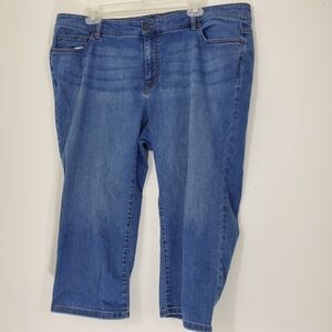 Chaps Denim Capris, Size 18W